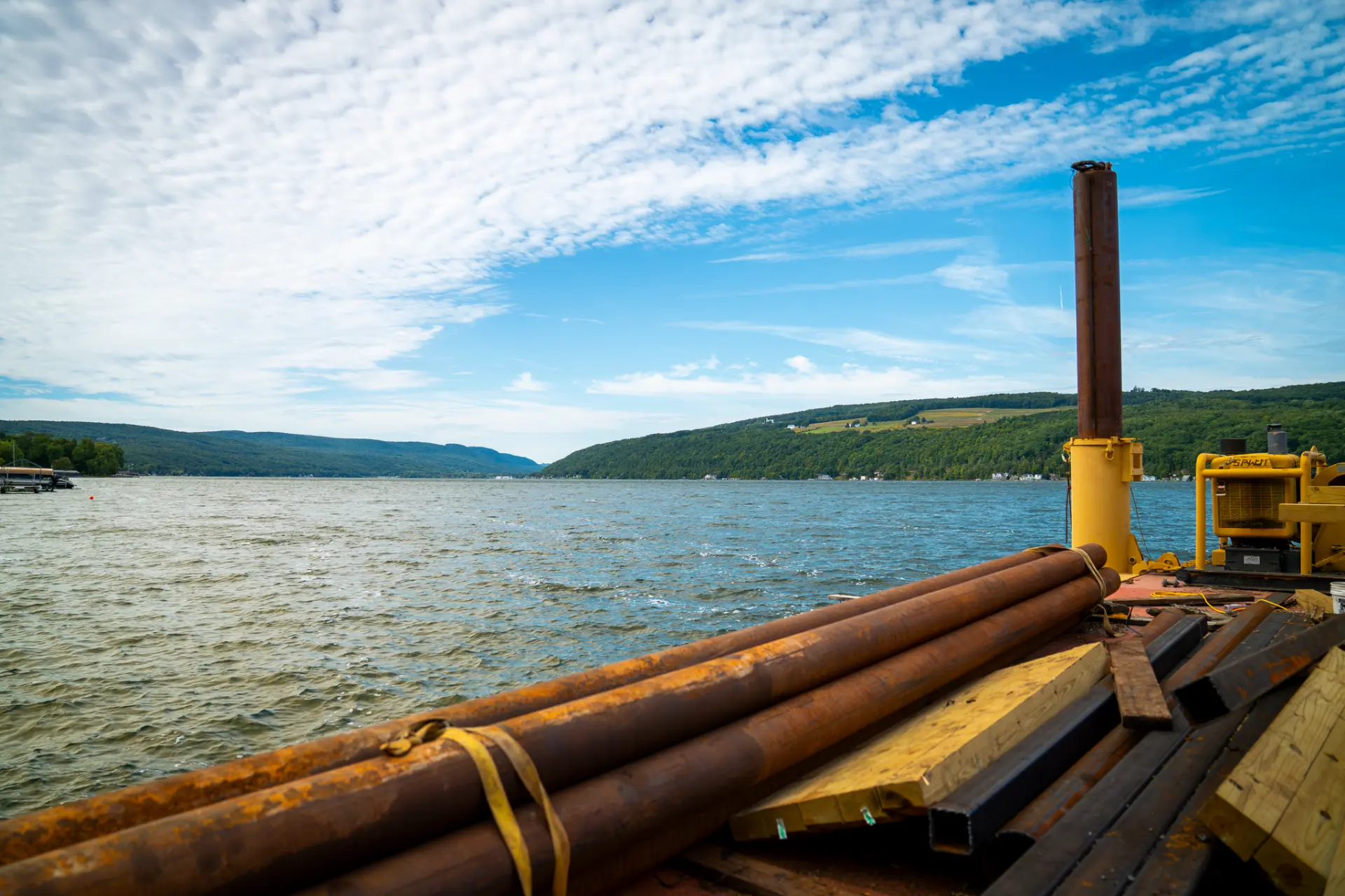 Superior marine construction on the lake